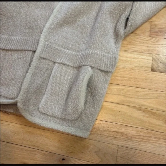 Anthropologie Pilcro Cozy Neutral With a Subtle Sparkle Pocket Cardigan Sweater - Picture 7 of 12